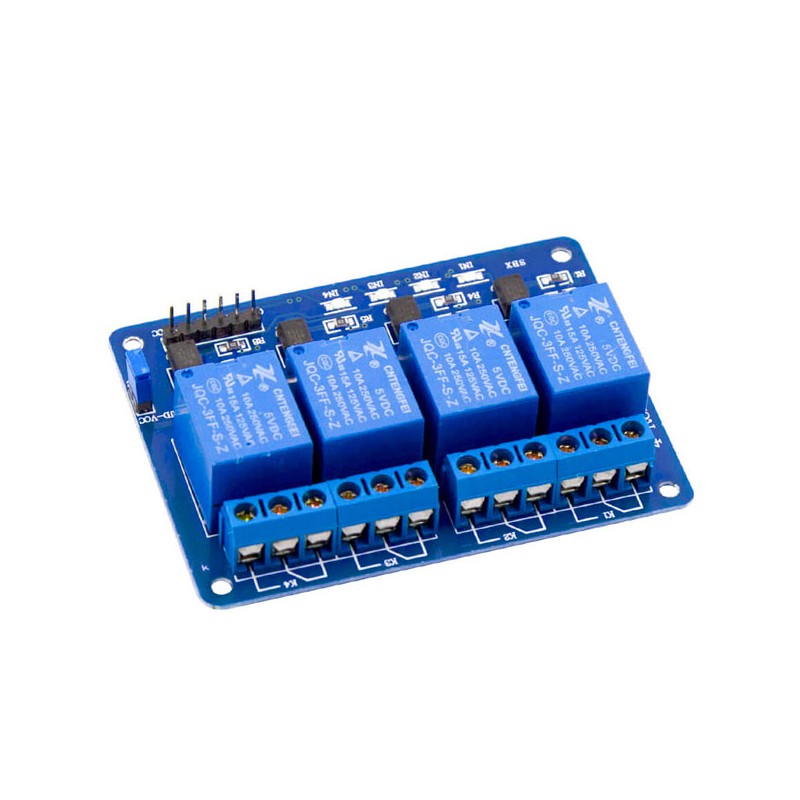 Modulo con quattro relè a 12V