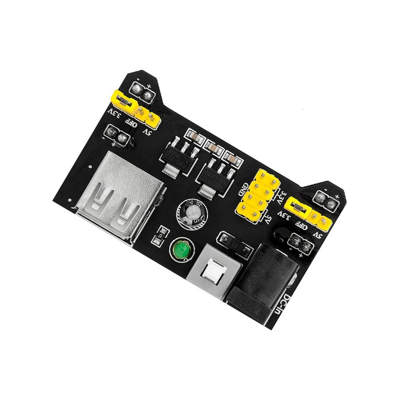 Modulo di alimentazione per breadboard MB102 da 3,3 e 5V