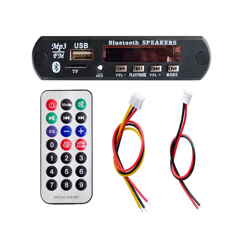 Modulo lettore MP3 - radio FM - USB con connessione Bluetoosh