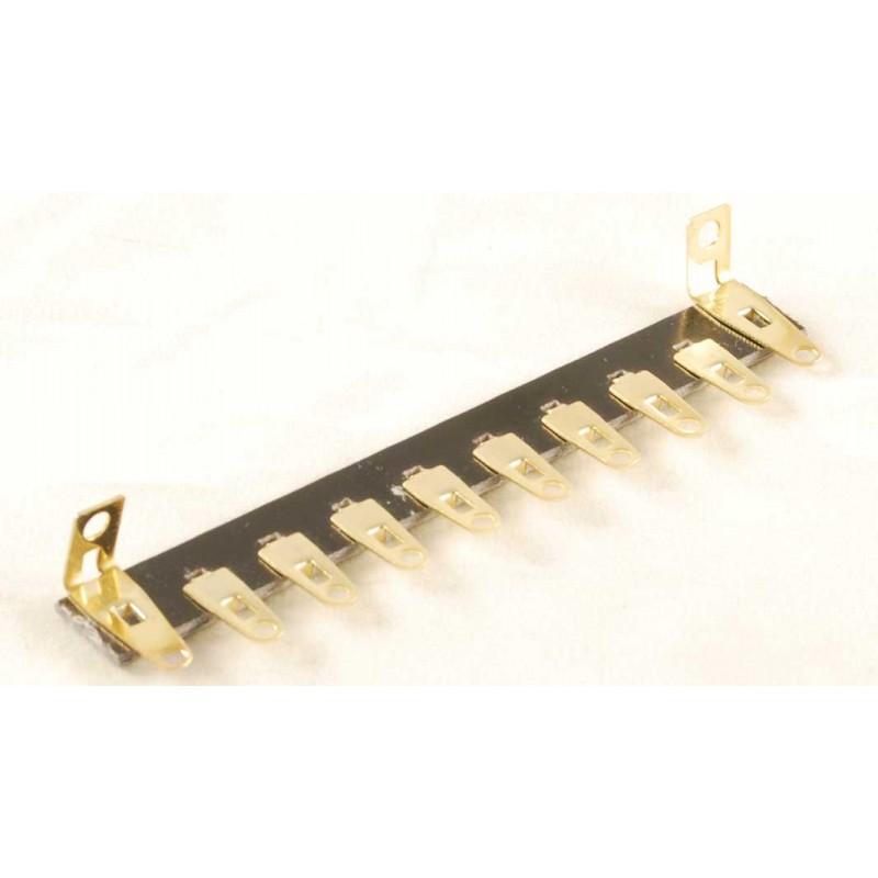Basetta per cablaggio da 10 terminali gold