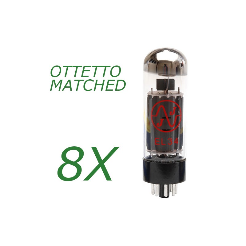 Ottetto selezionato di EL34 JJ