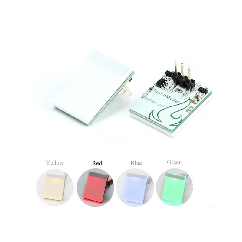 Pulsante touch capacitivo rosso