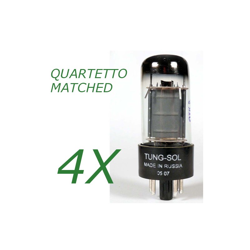 Quartetto di 6V6GT Tung Sol Platinum Matched Quartetto di 6V6GT Tung Sol Platinum Matched