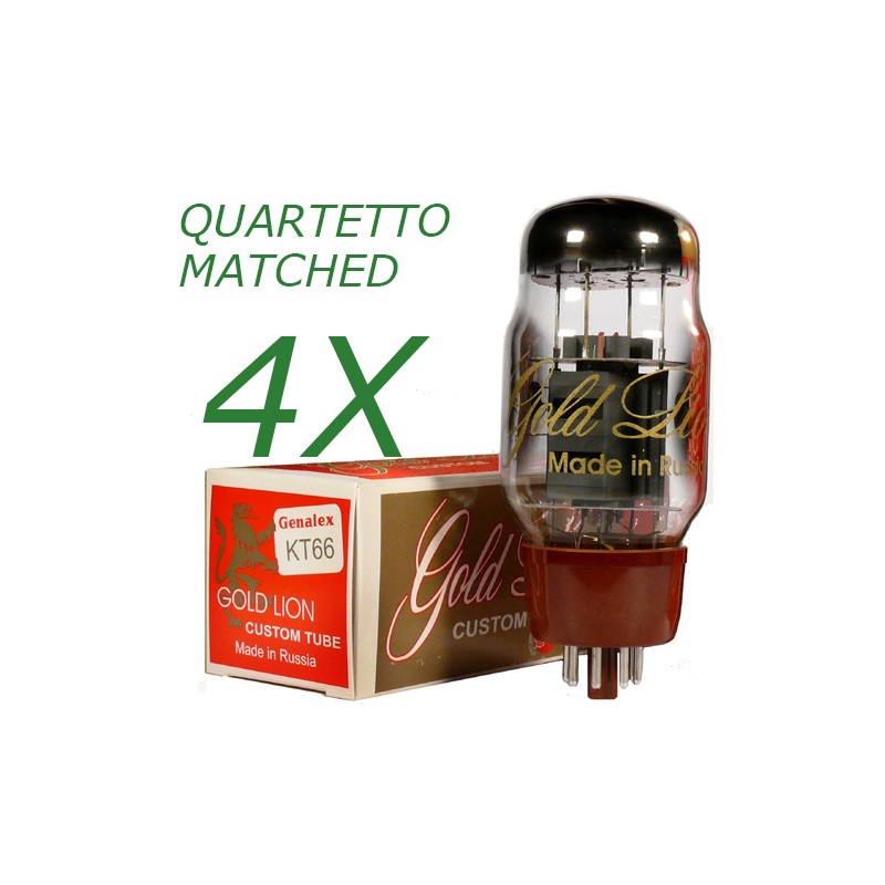 Quartetto di KT66 Genalex Gold Lion