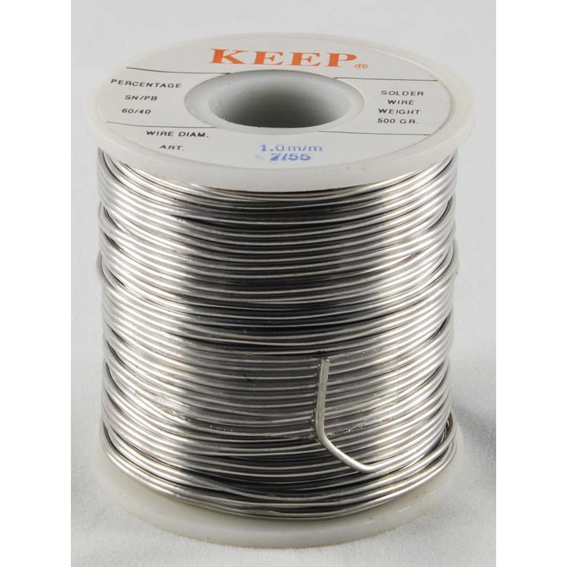 Bobina da 500g stagno e piombo diametro 1 mm