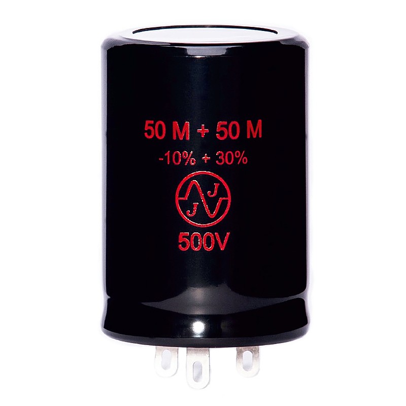 Condensatore elettrolitico multiplo da 50+50 uF da 500 V JJ