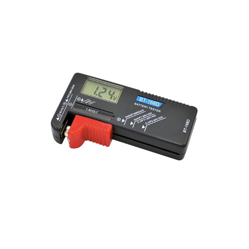 Tester digitale universale per batterie da 1,5 e 9V