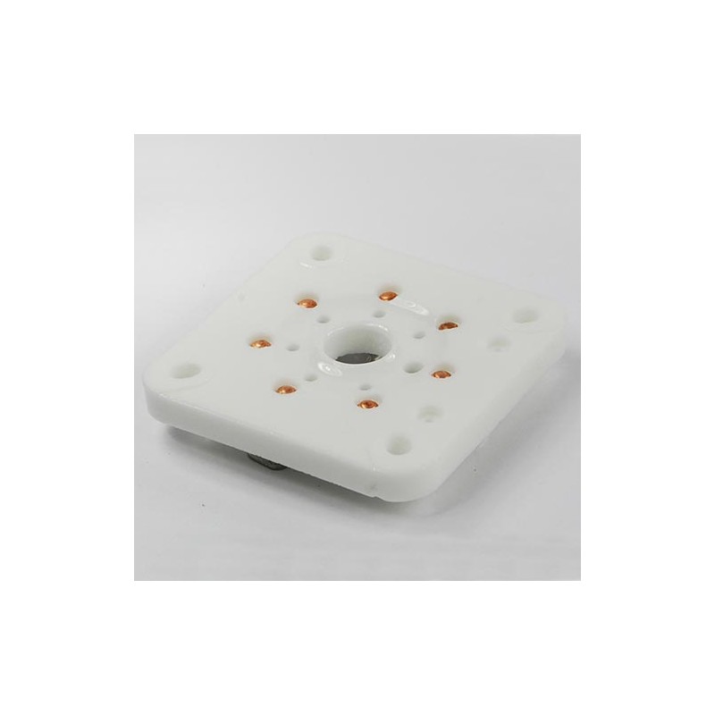 Zoccolo a 7 pin a base quadrata in ceramica per 813 e simili