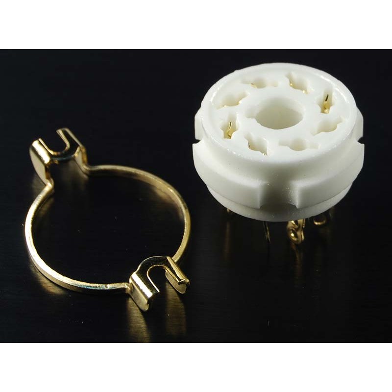 Zoccolo a 8 pin da telaio gold GZC8-1-G