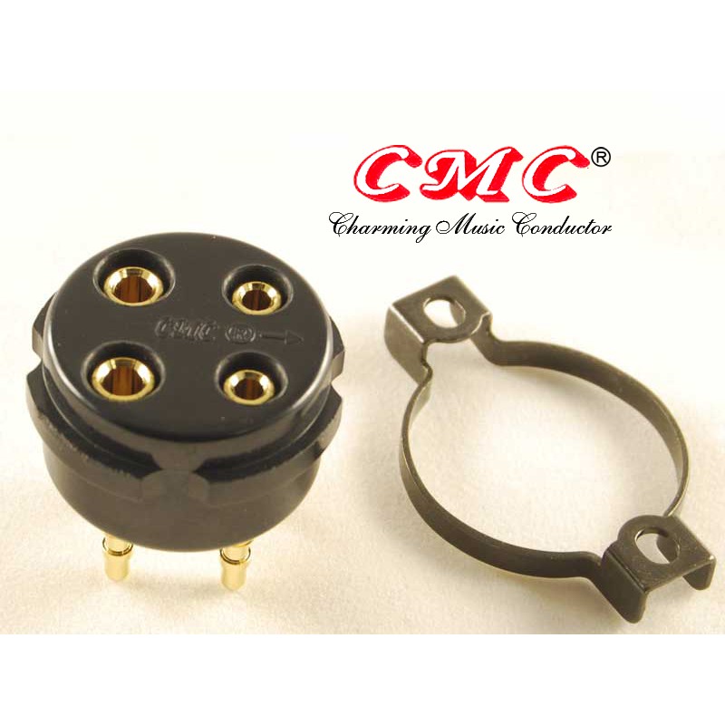 Zoccolo CMC a 4 pin professionale in bachelite nera