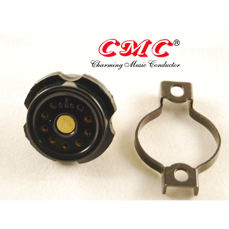 Zoccolo CMC noval a 9 pin professionale in bachelite nera