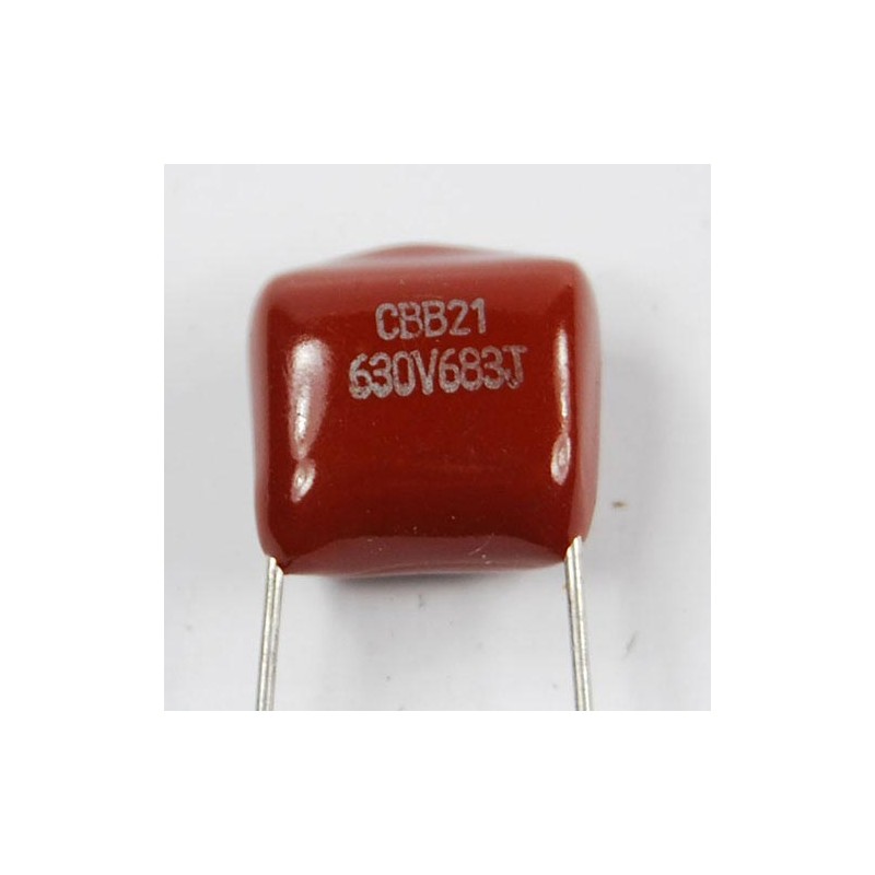 Condensatore in polipropilene da 8,2 nF 630 V da circuito stampato