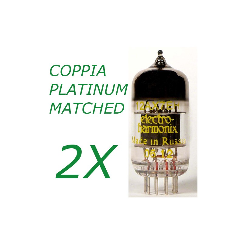 Coppia di 12AX7 -  ECC83 Electro Harmonix Platinum Matched