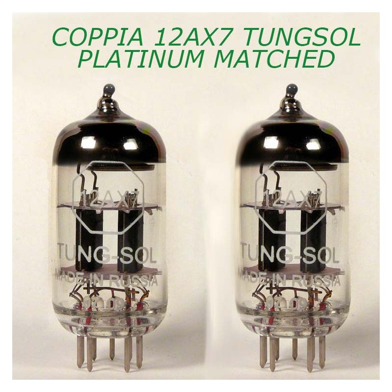 Coppia di 12AX7 -  ECC83 Tung-Sol Platinum Matched