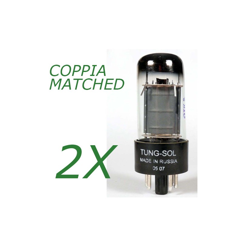 Coppia di 6V6GT Tung Sol Platinum Matched