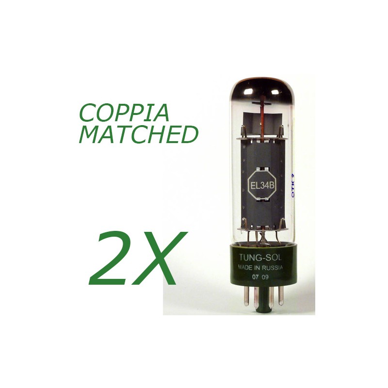 Coppia di EL34B Tungsol