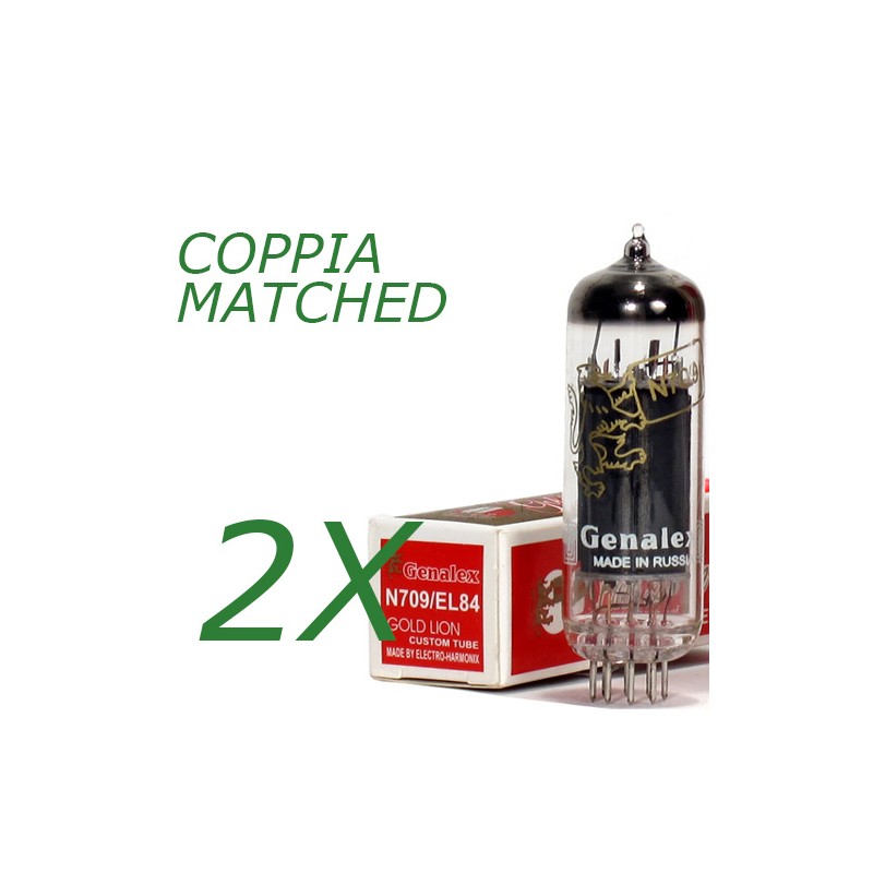 Coppia di EL84 Genalex Gold Lion
