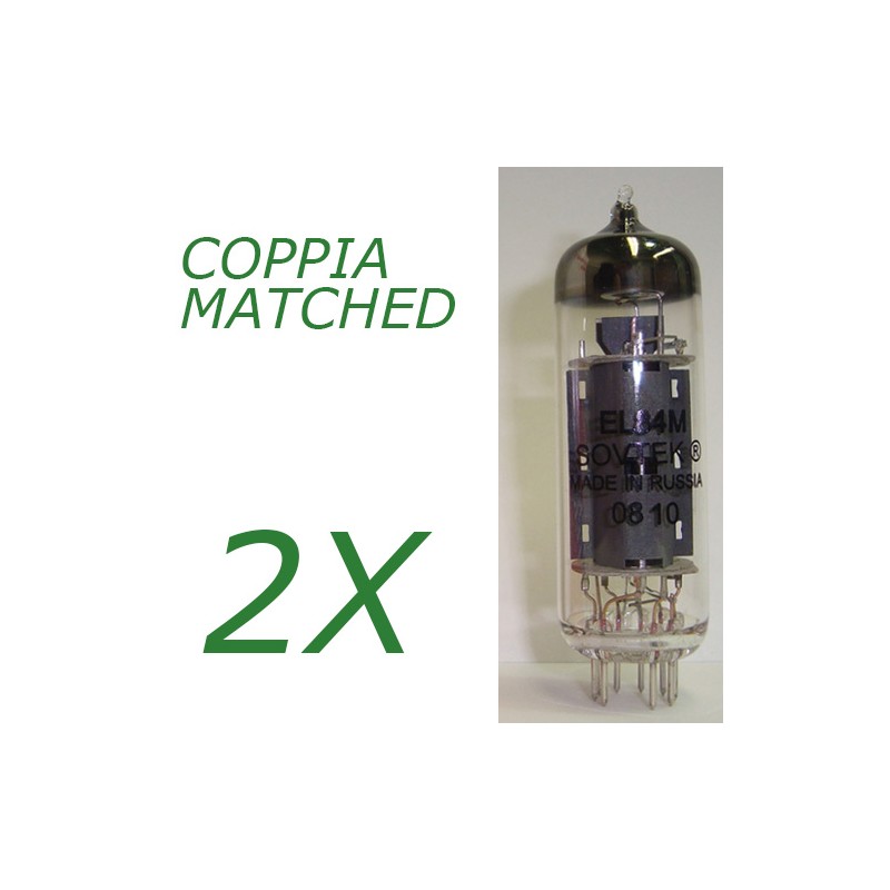 Coppia di EL84M Sovtek