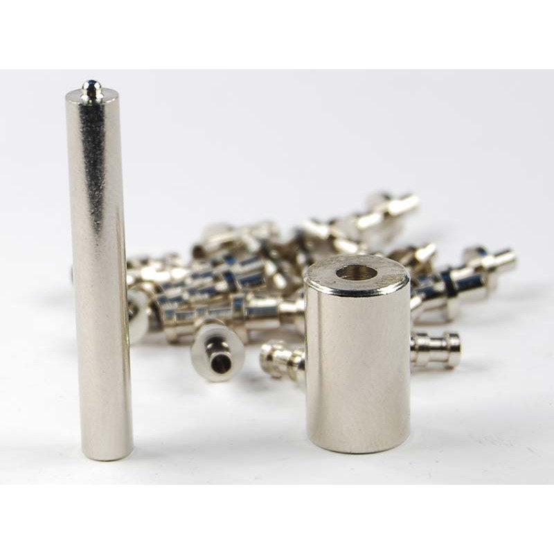 Kit di 25 terminali turret più punzone e contropunzone per basette da 3 mm