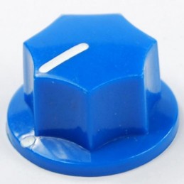 Manopola esagonale in bachelite blu