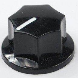 Manopola esagonale in bachelite nera