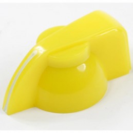 Manopola gialla stile Fender a cresta di gallo