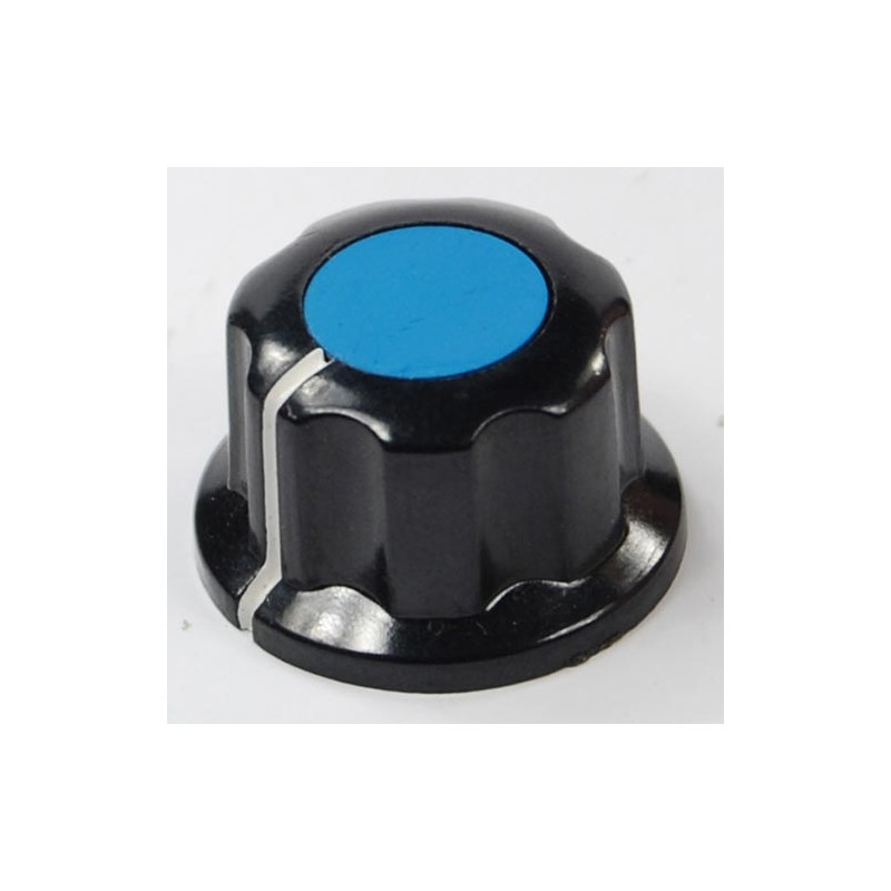 Manopola in bachelite da 20 mm blu con fissaggio a vite