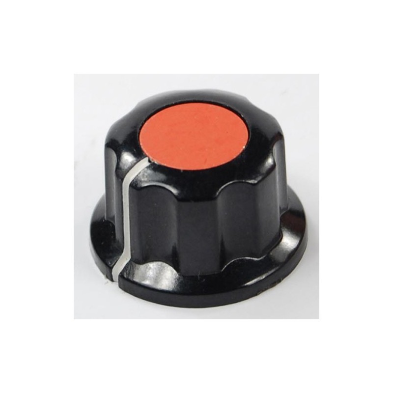 Manopola in bachelite da 20 mm rossa con fissaggio a vite