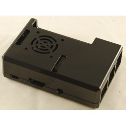 Case nero in ABS per Raspberry Pi 3 con alloggiamento per ventola