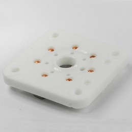 Zoccolo a 7 pin a base quadrata in ceramica per 6C33 e simili