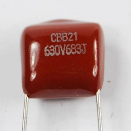 Condensatore in polipropilene da 100 nF 630 V da circuito stampato